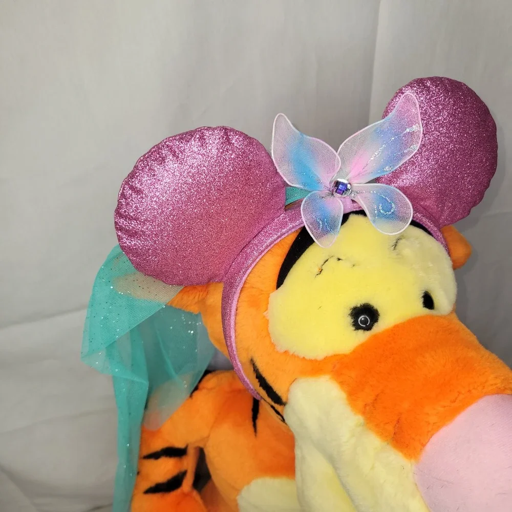 Disney Minnie Mouse Ears- Princess Headband‎ - Rainbow Tulle, Butterfly Sparkle